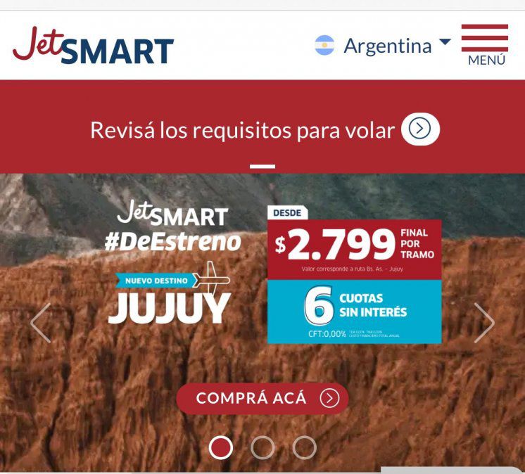 La compañía aérea low cost JetSmart comenzará a operar desde el aeropuerto "Dr. Horacio Guzmán" en octubre.