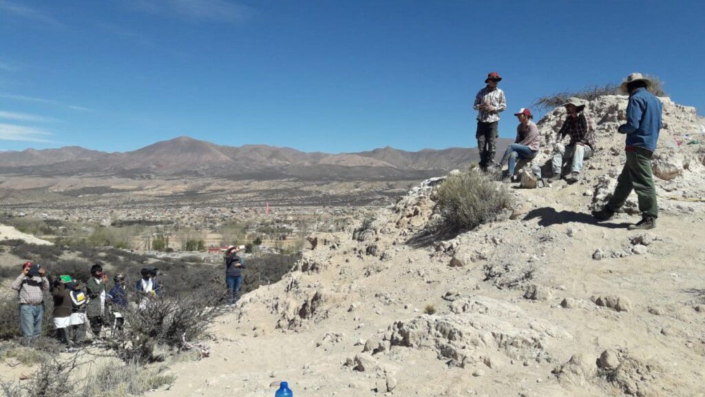 El 1ro. de septiembre se terminó la extracción de los restos fósiles hallados en cercanías del barrio la Merced en Humahuaca.