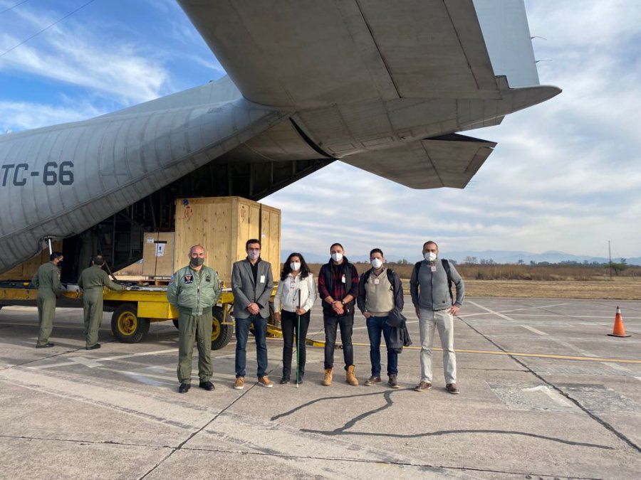 Llegó a Jujuy todo el equipamiento del Complejo de Biotecnología de la sociedad estatal Cannava, en un avión de la Fuerza Aérea Argentina que lo trasladó desde Estados Unidos.